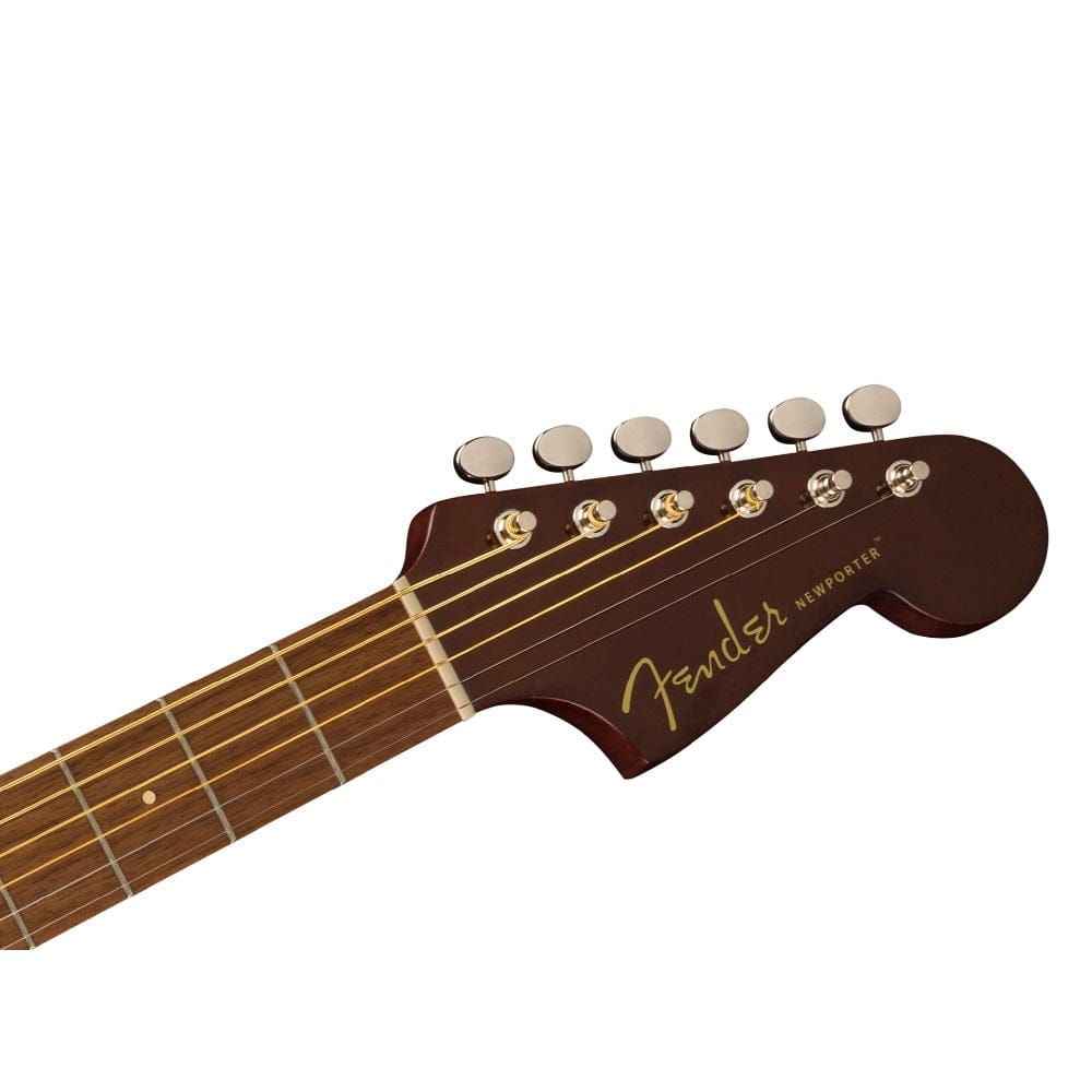 fender electro acoustic guitars fender newporter player 6 string electro-acoustic guitar - walnut fretboard