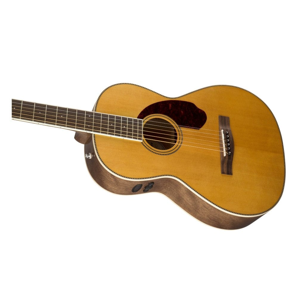 fender electro acoustic guitars fender pm 2e standard parlor electro acoustic guitar with case