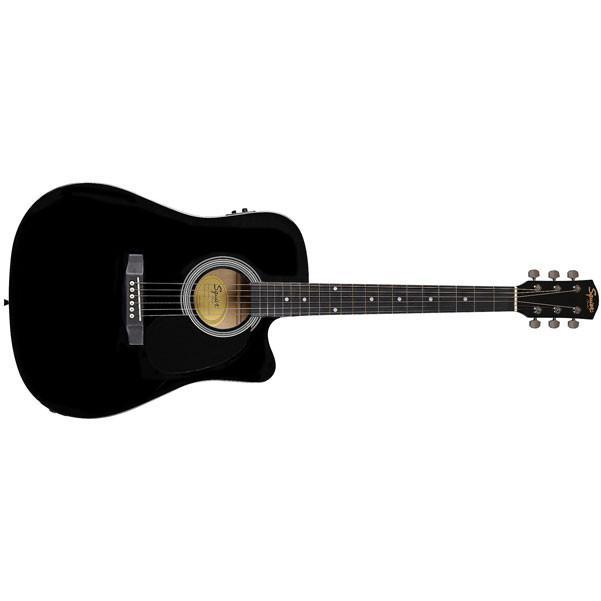 fender electro acoustic guitars fender sa105ce electro - acoustic guitar - black - open box