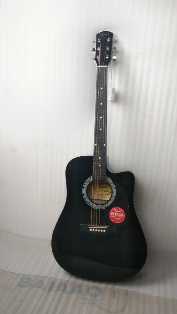 fender electro acoustic guitars fender sa105ce electro - acoustic guitar - black - open box b stock
