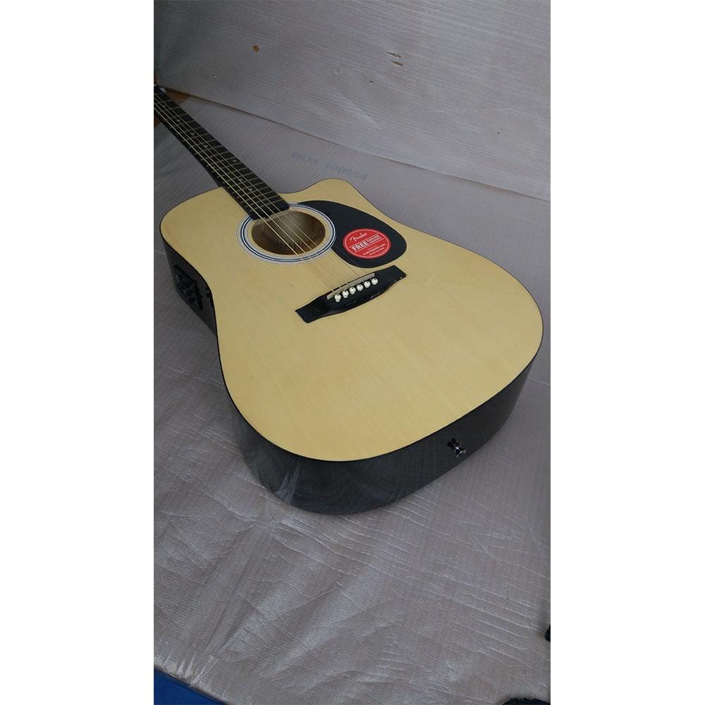 fender electro acoustic guitars fender sa105ce electro - acoustic guitar - natural - open box b stock #barcode_202101580382