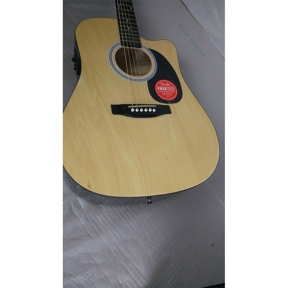 fender electro acoustic guitars fender sa105ce electro - acoustic guitar - natural - open box b stock #barcode_202101580382