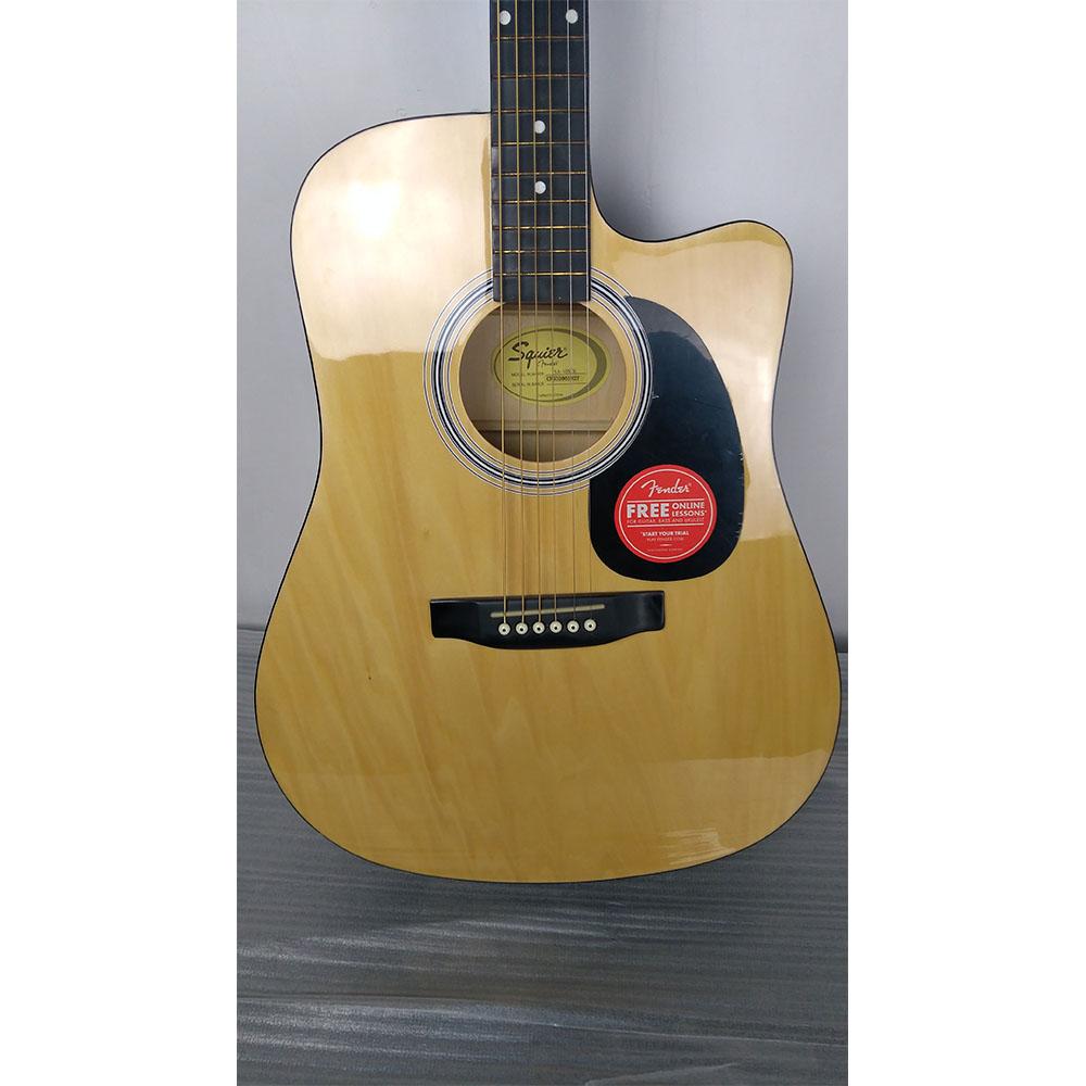 fender electro acoustic guitars fender sa105ce electro - acoustic guitar - natural - open box b stock #barcode_202101580382