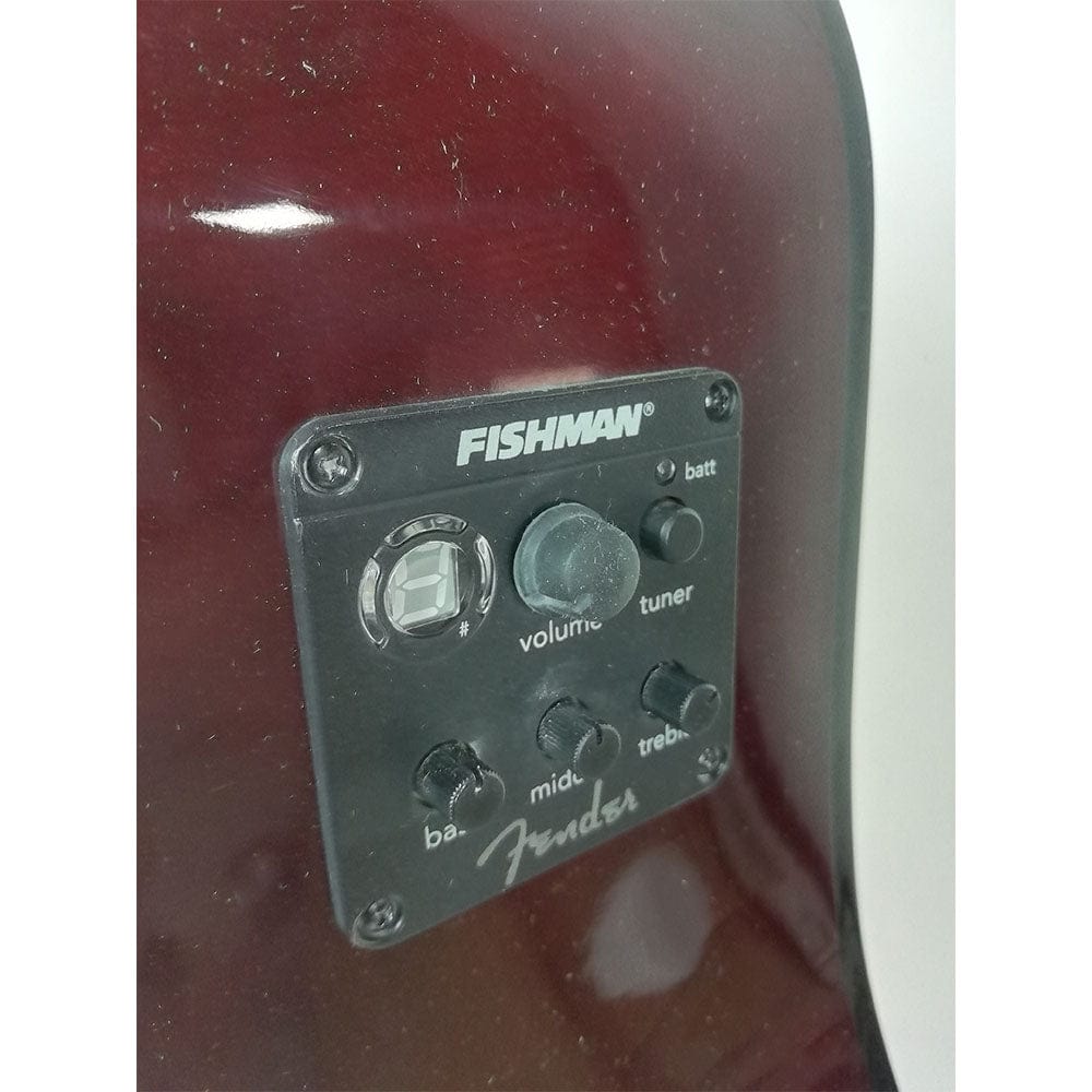 fender electro acoustic guitars fender sa105ce electro - acoustic guitar - natural - open box b stock