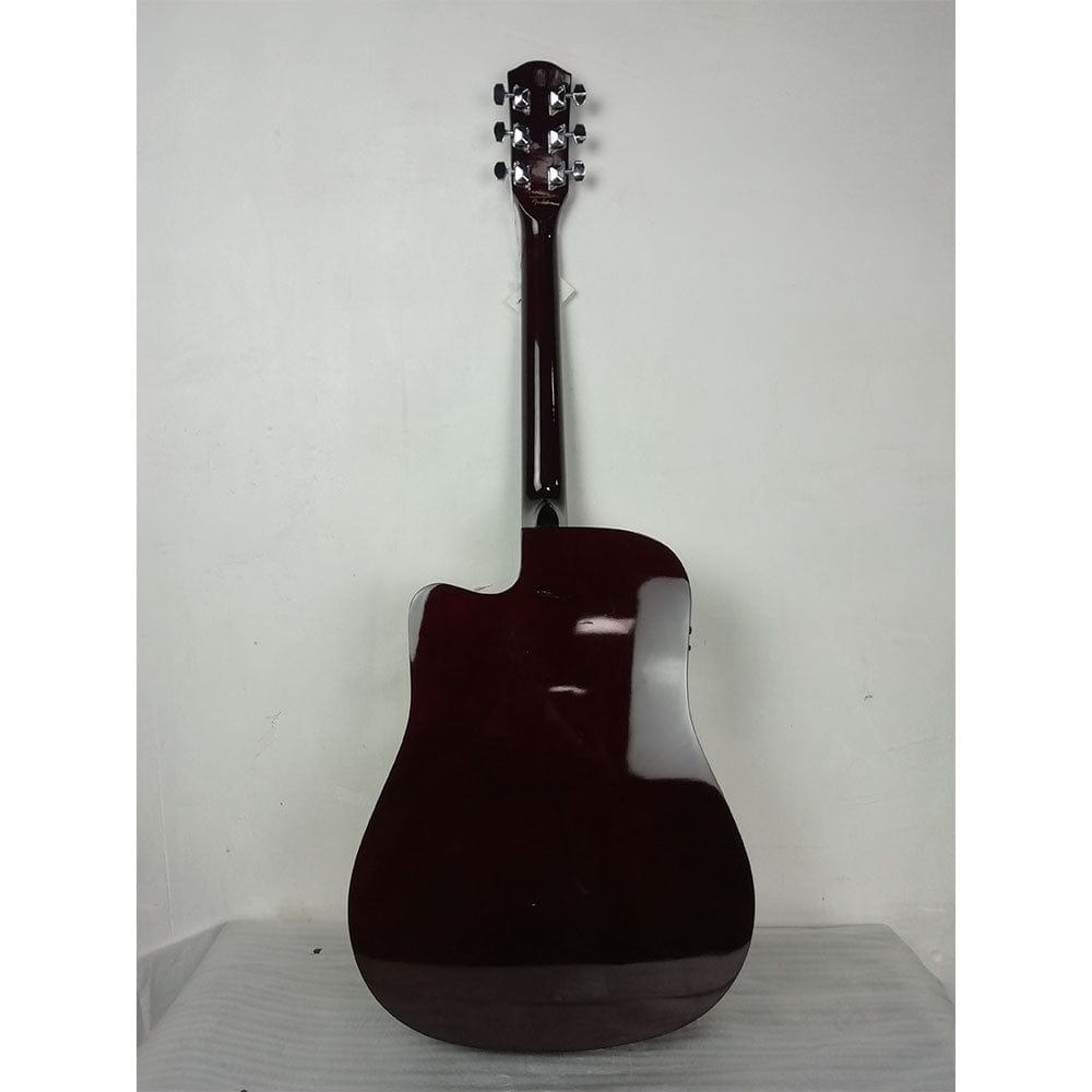 fender electro acoustic guitars fender sa105ce electro - acoustic guitar - natural - open box b stock