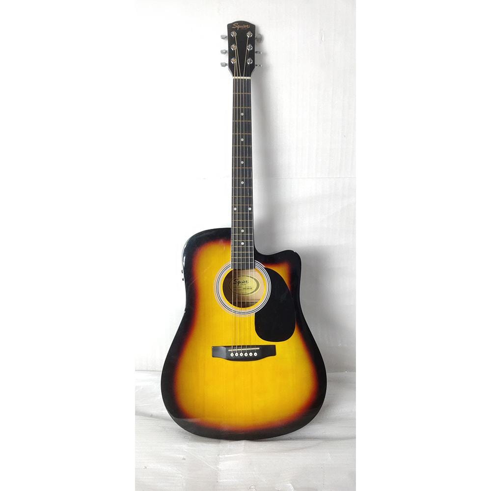 fender electro acoustic guitars fender sa105ce electro - acoustic guitar - sunburst - open box b stock #barcode_391656