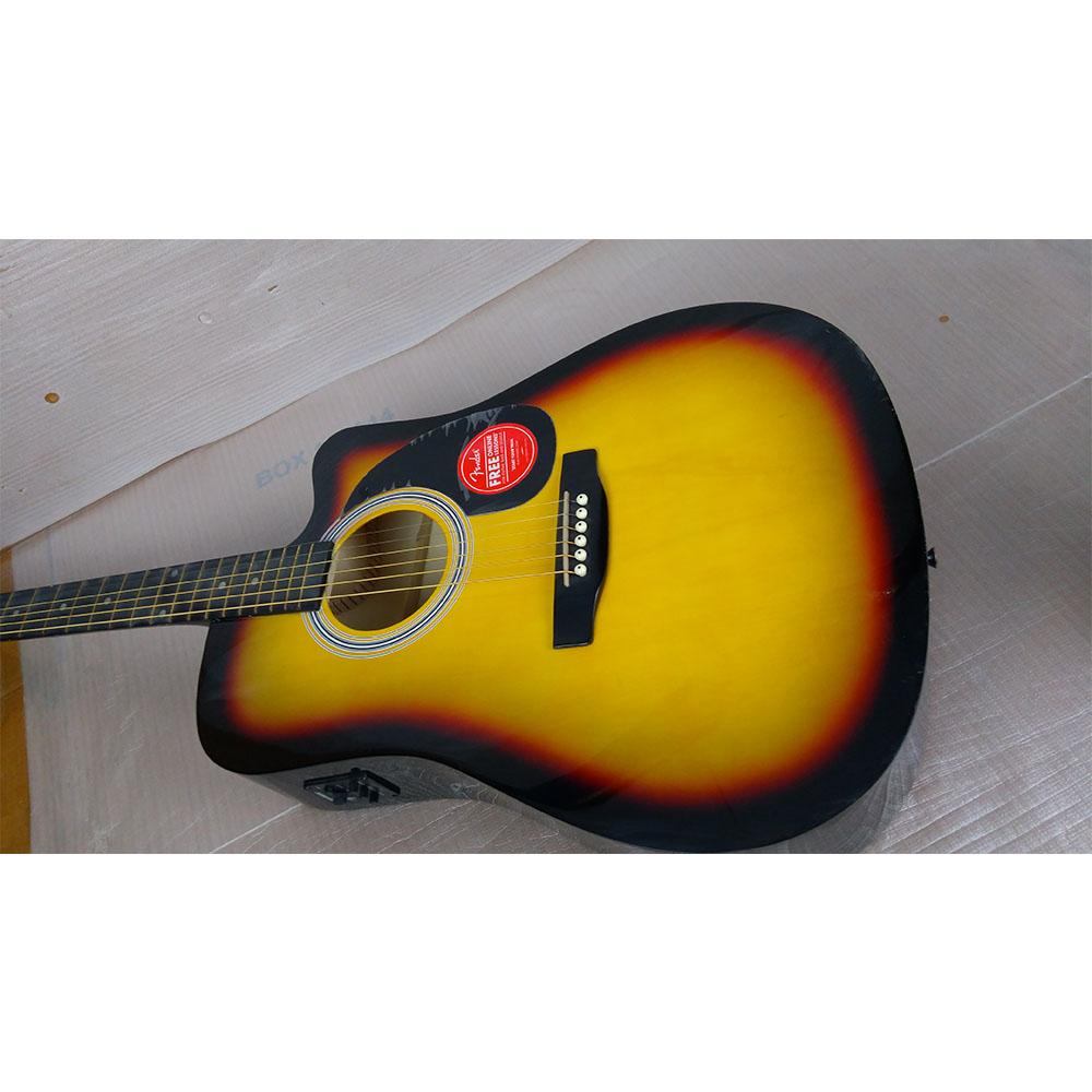 fender electro acoustic guitars fender sa105ce electro - acoustic guitar - sunburst - open box b stock #barcode_449573