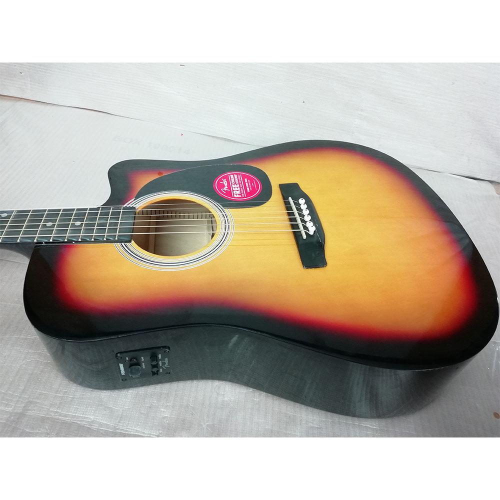 fender electro acoustic guitars fender sa105ce electro - acoustic guitar - sunburst - open box b stock #barcode_202101578555