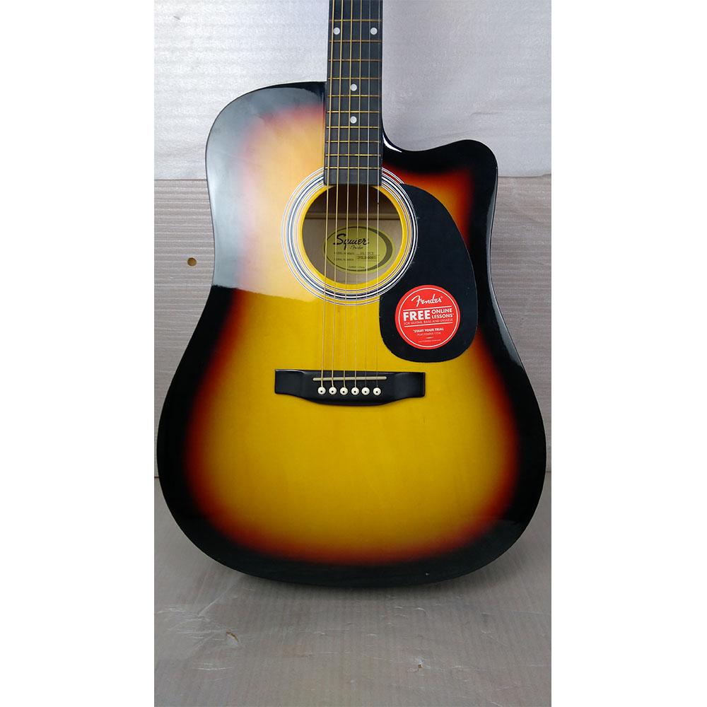 fender electro acoustic guitars fender sa105ce electro - acoustic guitar - sunburst - open box b stock #barcode_202101688557