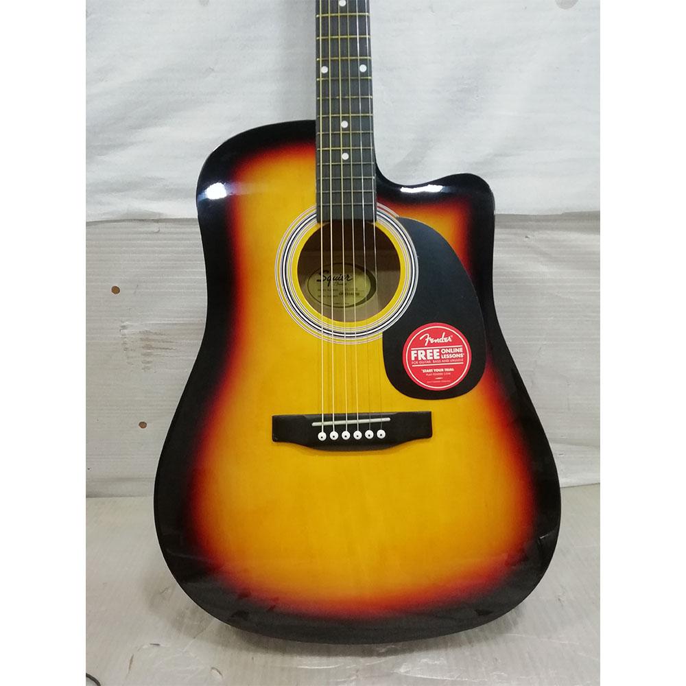 fender electro acoustic guitars fender sa105ce electro - acoustic guitar - sunburst - open box b stock #barcode_202101707467