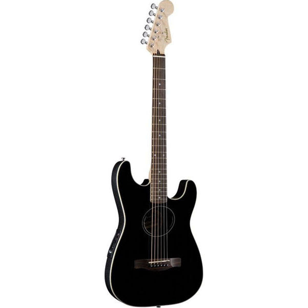 fender electro acoustic guitars fender standard stratacoustic guitar - black