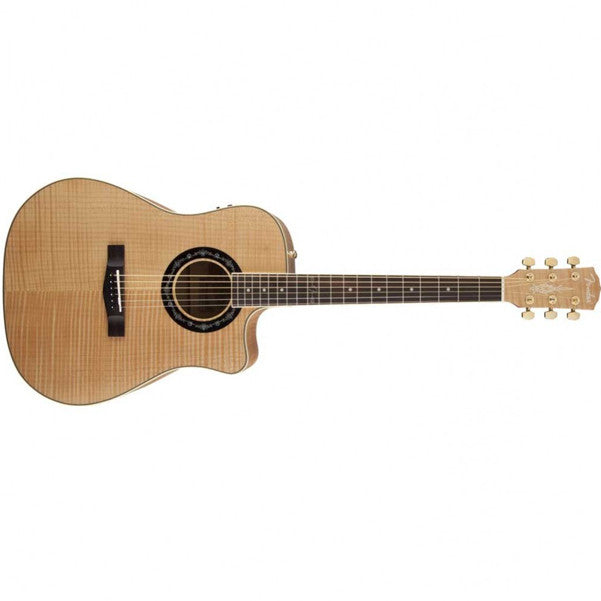 fender electro acoustic guitars flamed maple fender t-bucket 400ce electro acoustic guitar - natural #color_flamed-maple