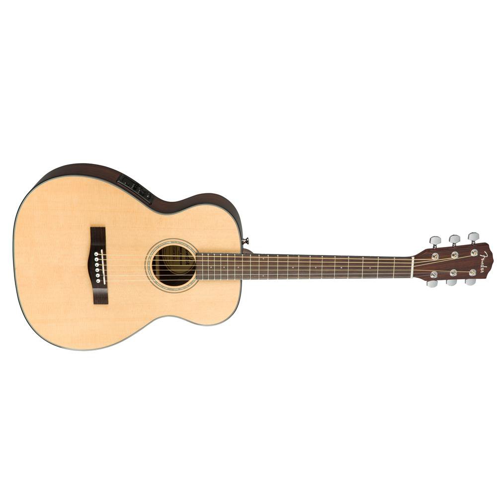 fender electro acoustic guitars natural fender ct-140se 6-string electro-acoustic guitar with case - rosewood fretboard - travel body style #color_natural