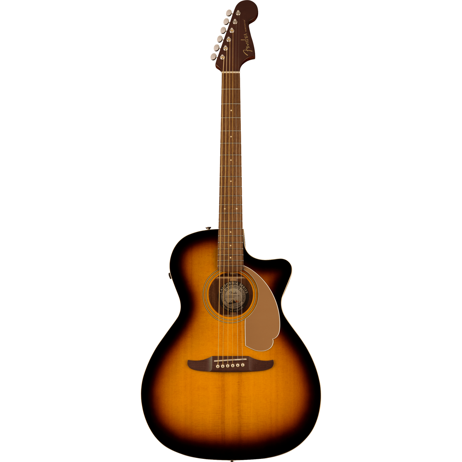 Fender Electro Acoustic Guitars Sunburst Fender Newporter Player 6 String Electro Acoustic Guitar