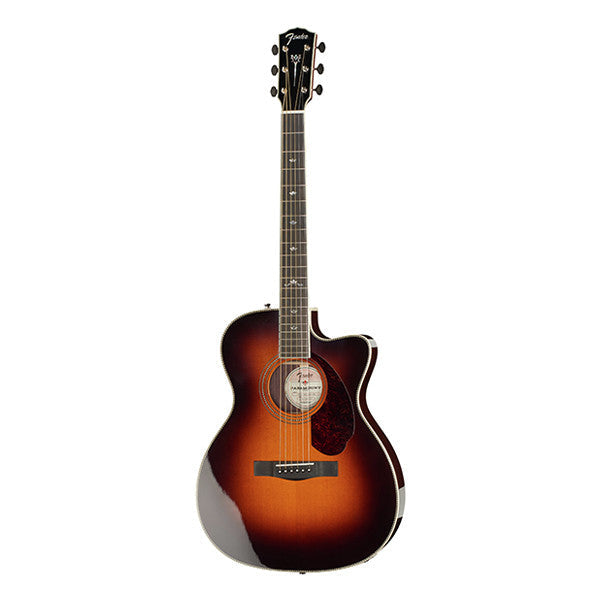 fender electro acoustic guitars sunburst fender pm-3 dlx triple 0 cutaway electro acoustic guitar #color_sunburst
