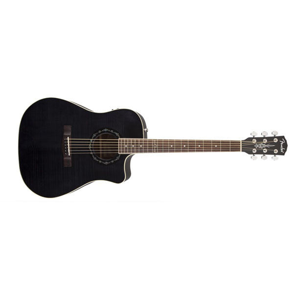 fender electro acoustic guitars transparent black fender t-bucket 300ce electro acoustic guitar