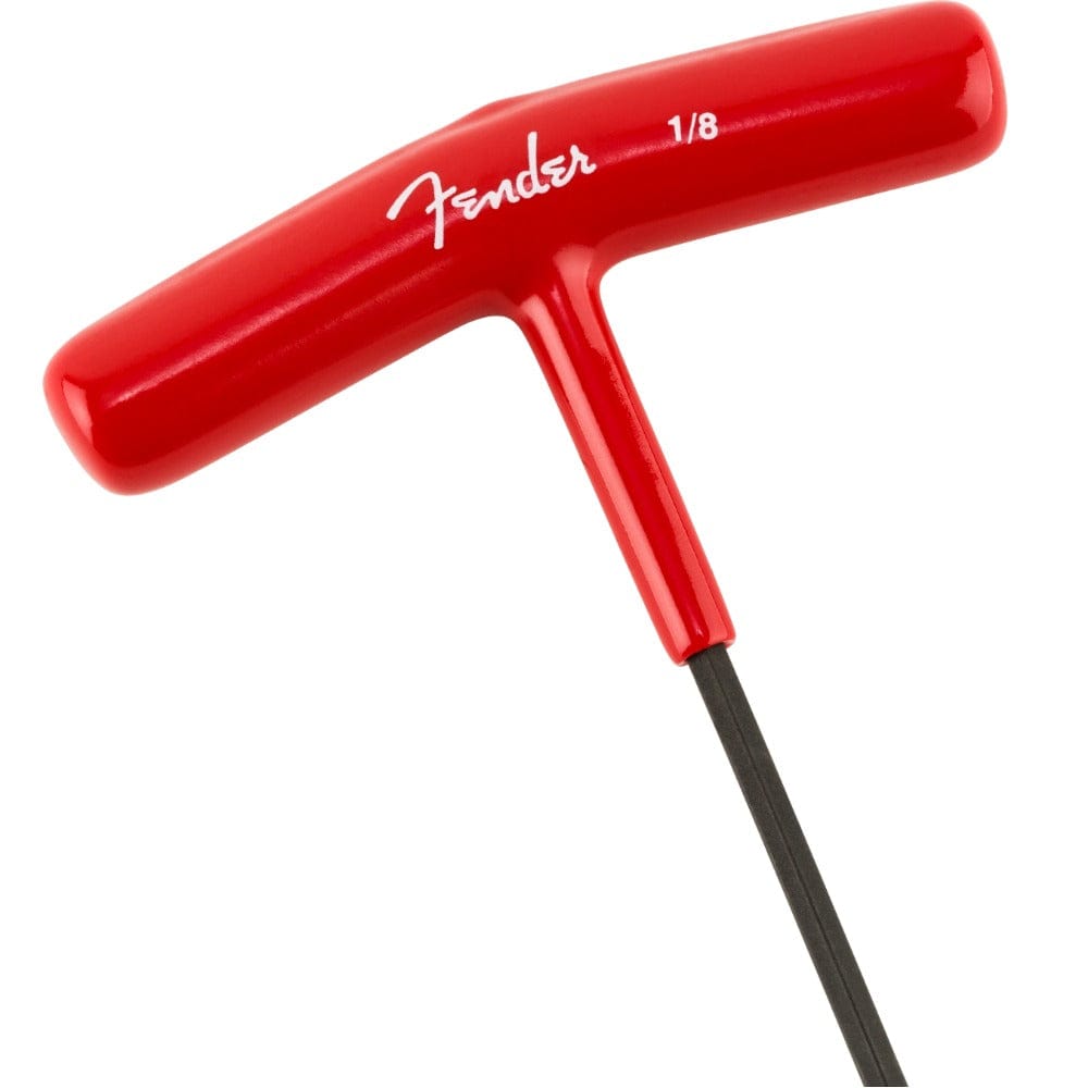fender guitar accessories fender truss rod adjustment wrench t-style 1/8"- red