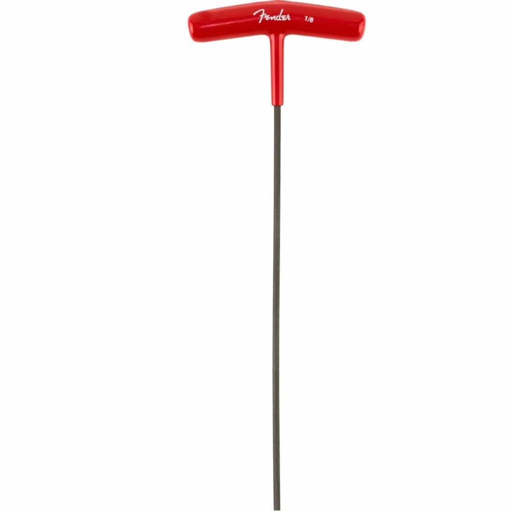 fender guitar accessories fender truss rod adjustment wrench t-style 1/8"- red