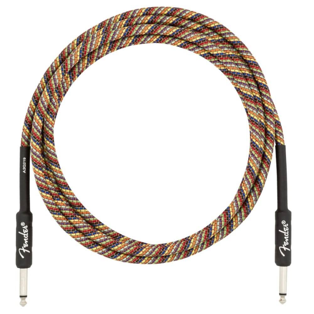 fender guitar cables 10ft fender festival instrument cable - rainbow #size_10ft