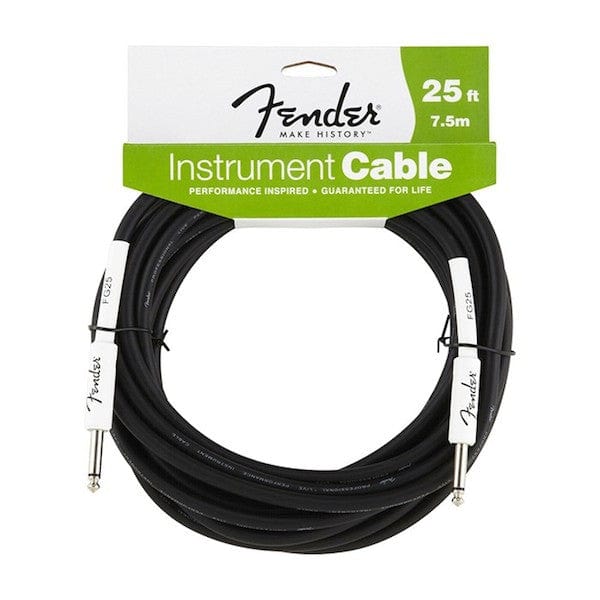 fender guitar cables 7.5m fender fg10 performance series instrument cable 7 metres