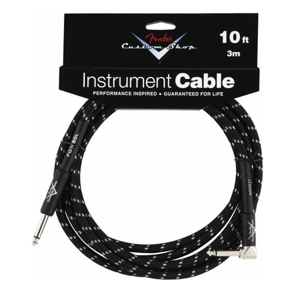 fender guitar cables fender custom shop performance series cables - straight-right angle