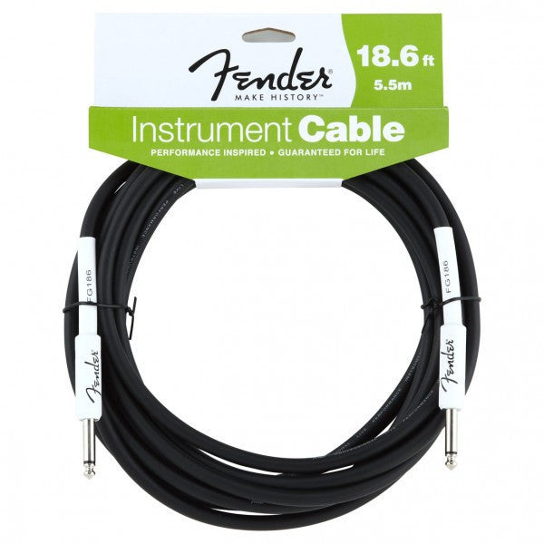 fender guitar cables fender fg186l 5.5m performance series instrument cable