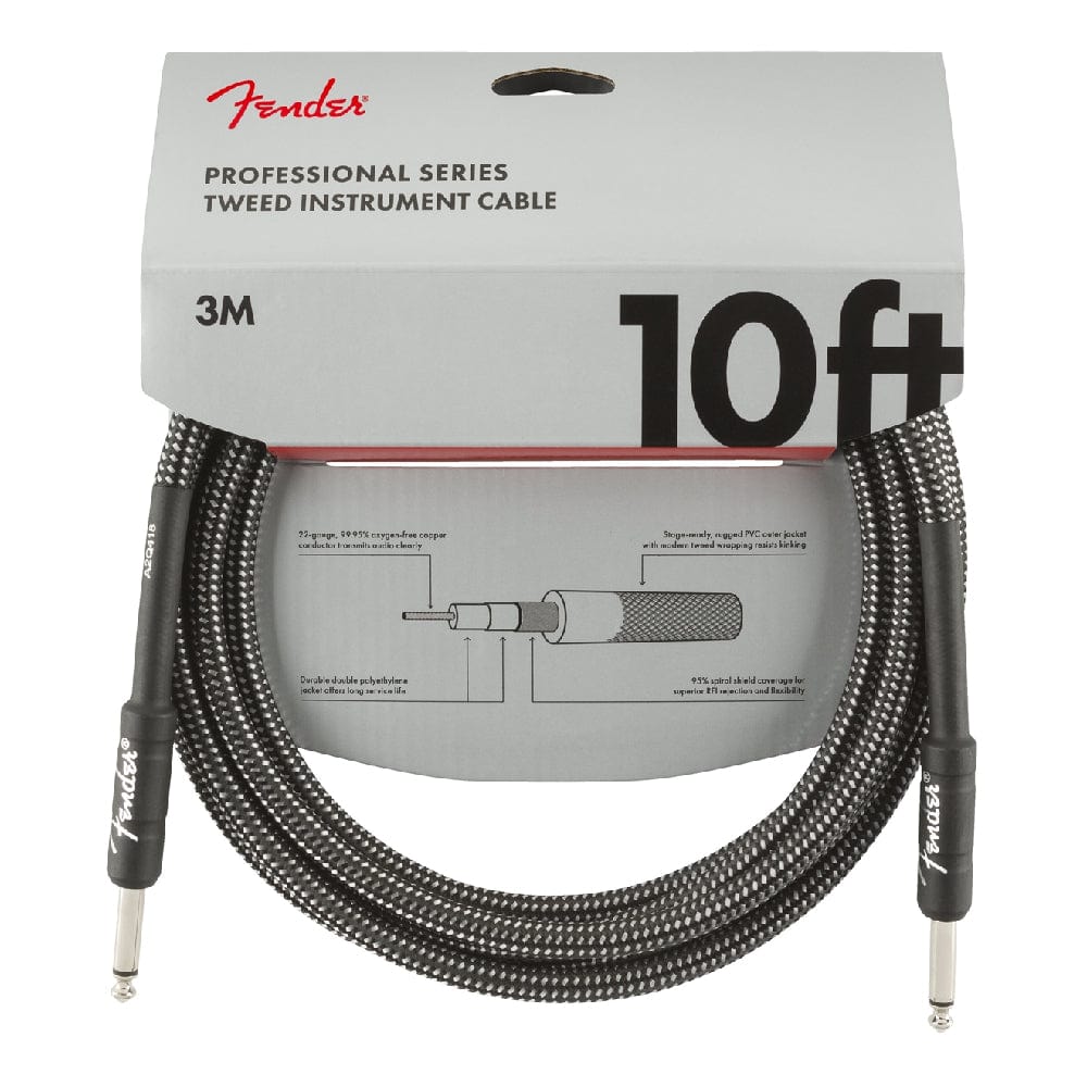 fender guitar cables gray tweed fender professional series 10ft instrument cable