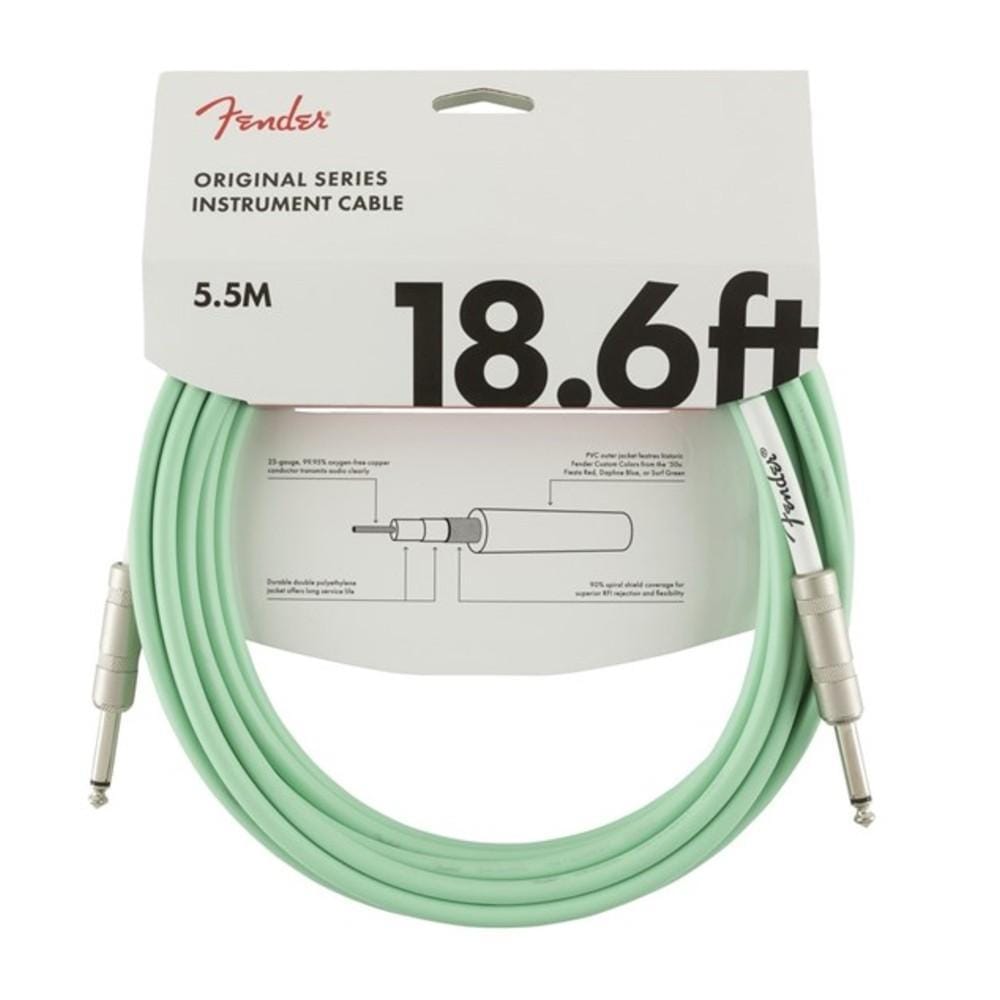 fender guitar cables surf green fender original series instrument cable - 18.6ft