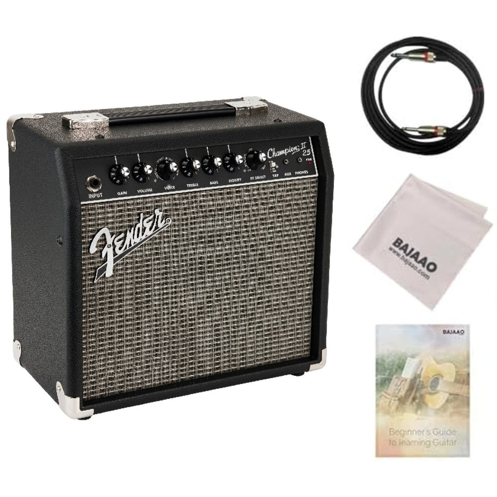 Fender Guitar Combo Amplifiers Bundle Fender Champion II 25W Combo Guitar Amplifier