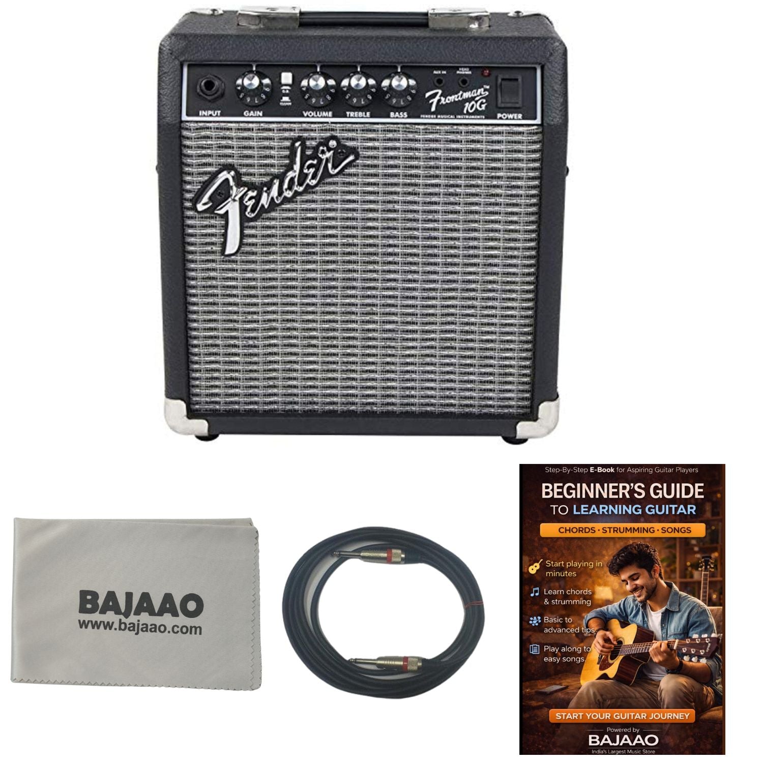 Fender Guitar Combo Amplifiers Bundle Fender Frontman 10G Guitar Amplifier #type_bundle