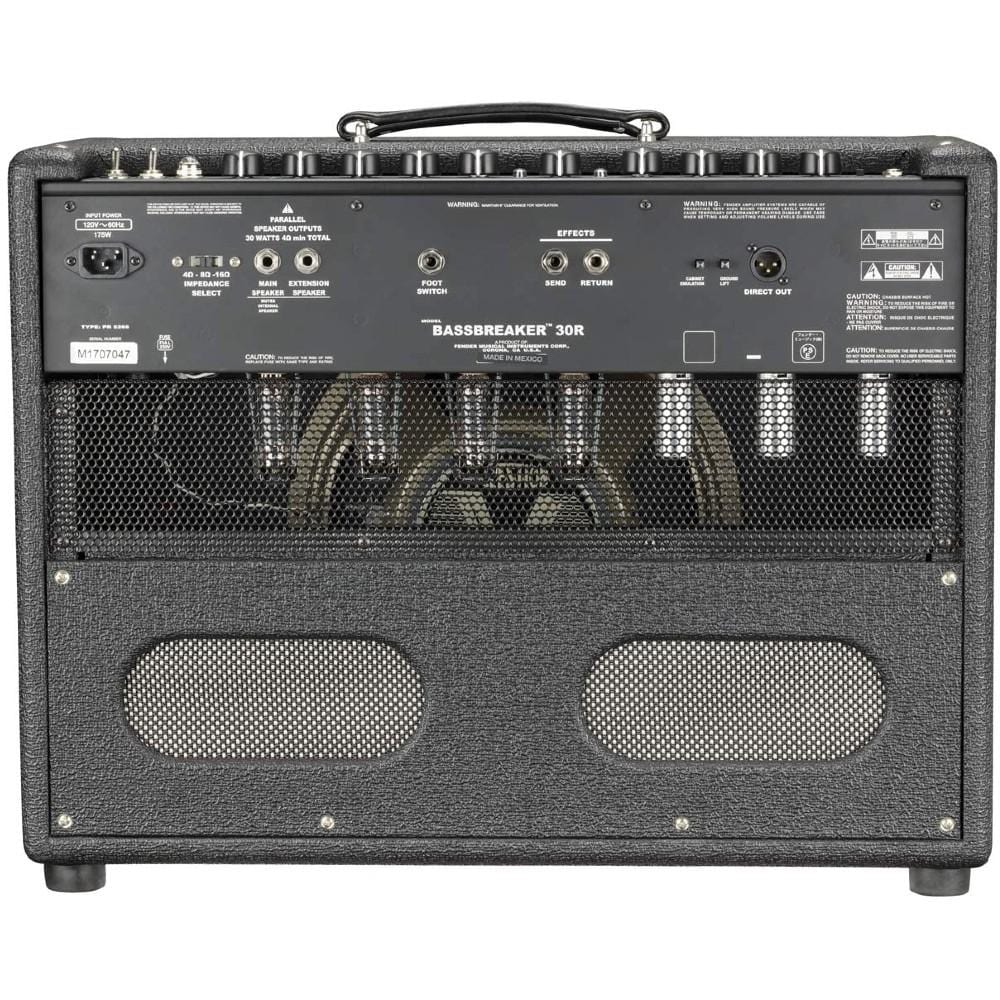 fender guitar combo amplifiers fender bassbreaker 30r 230v tube combo guitar amplifier- black