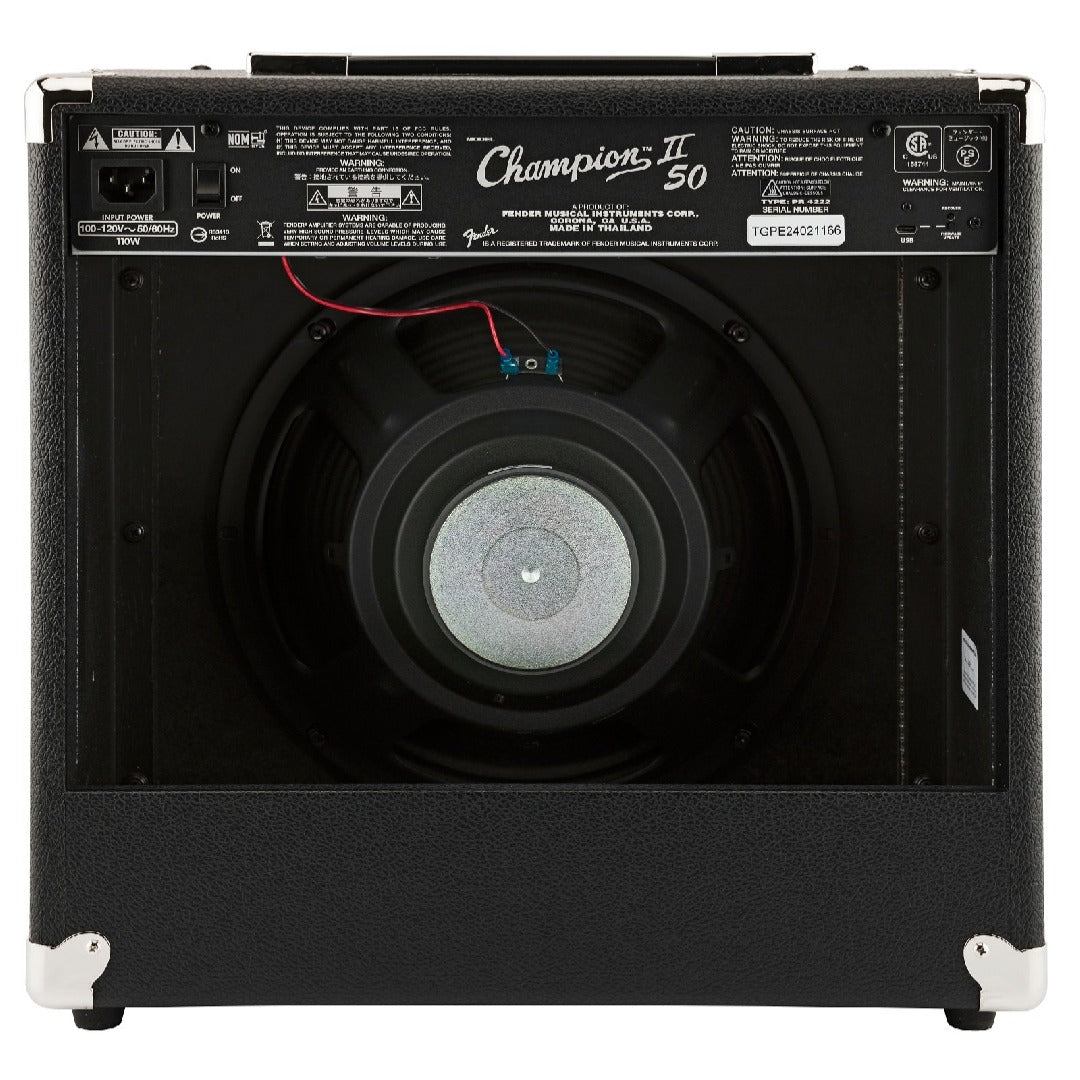 Fender Guitar Combo Amplifiers Fender Champion II 50W Combo Guitar Amplifier with Cable, Polishing Cloth & Ebook