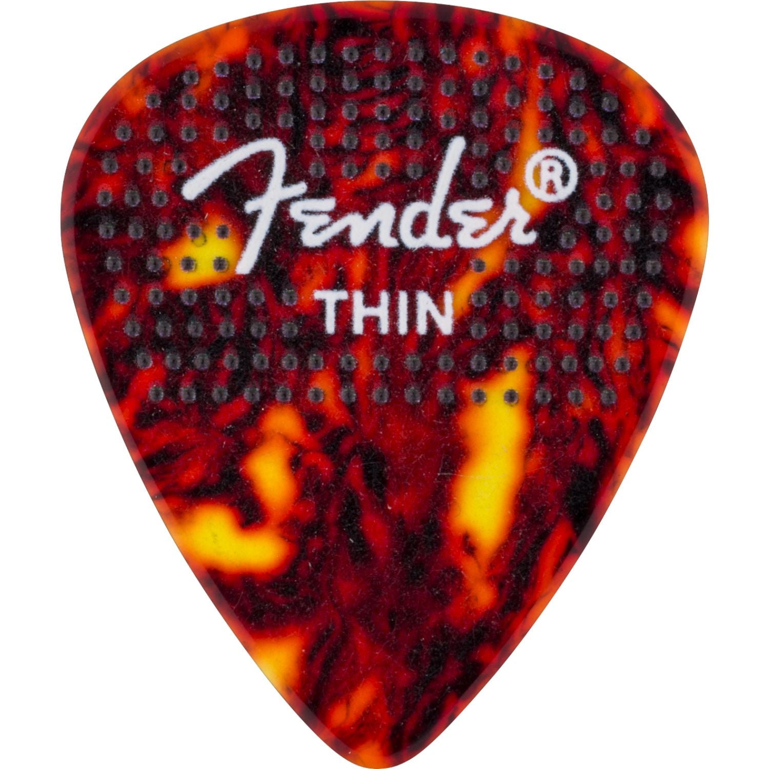 Fender Guitar Picks Fender Dotted Celluloid 351 Shape Guitar Pick - Pack of 12