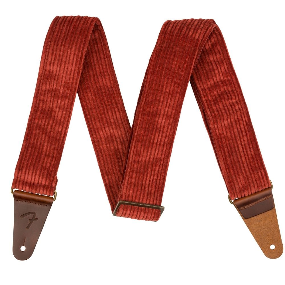 fender guitar straps antique cherry fender corduroy electric guitar strap - 2 inch #color_antique-cherry