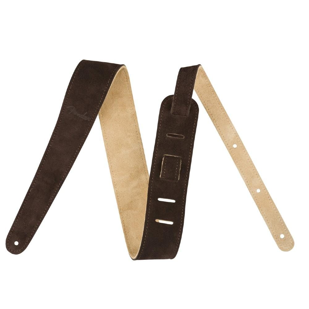 fender guitar straps brown and tan fender 2" reversible suede strap #color_brown-and-tan