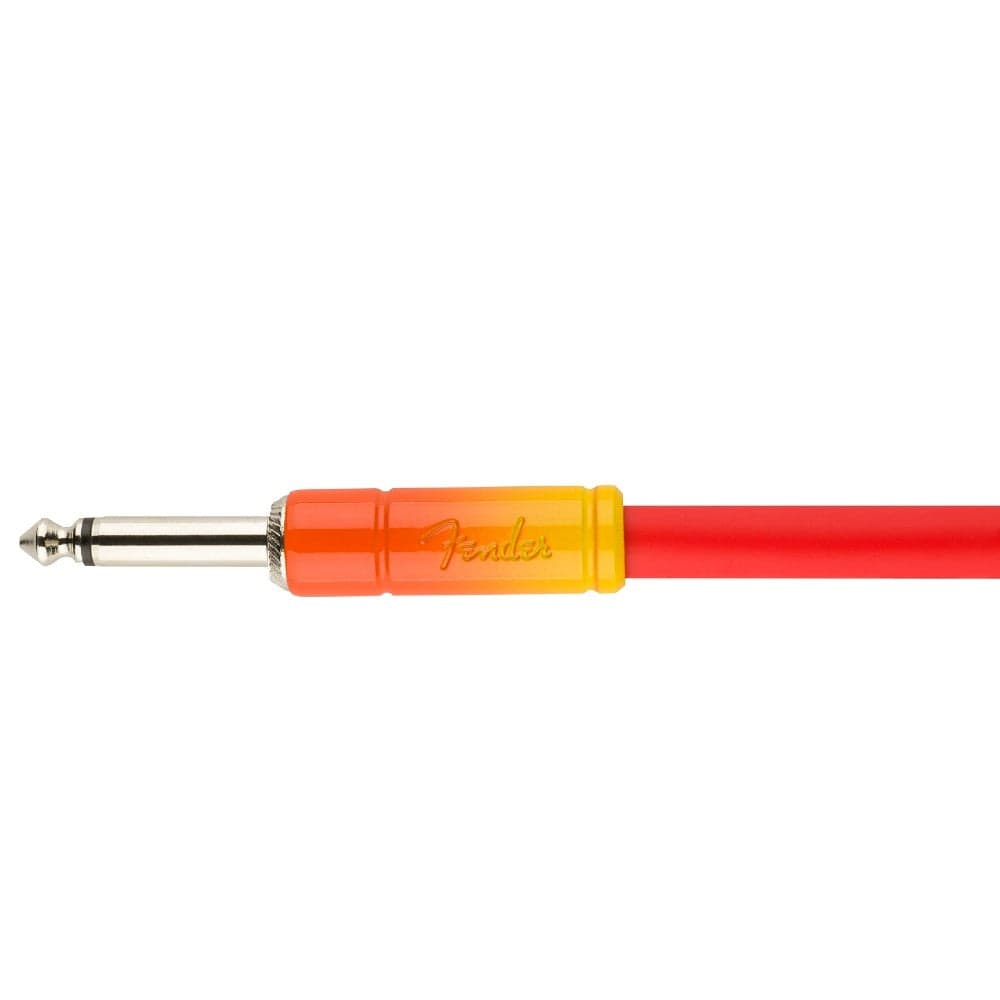 fender instrument cables fender 10' ombre instrument cable #color_tequila-sunrise