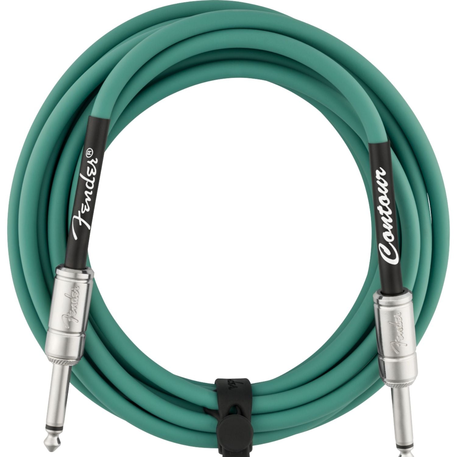 Fender Instrument Cables Fender Contour 15' Instrument Cable #color_sherwood-green