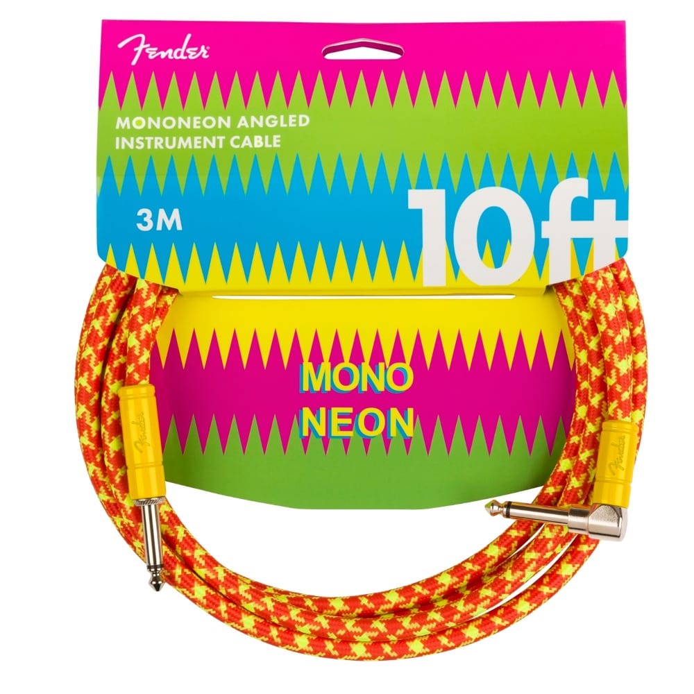 fender instrument cables fender mononeon 10' angled instrument cable