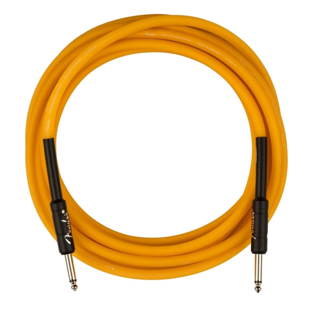 fender instrument cables fender professional series glow in the dark cables #color_orange
