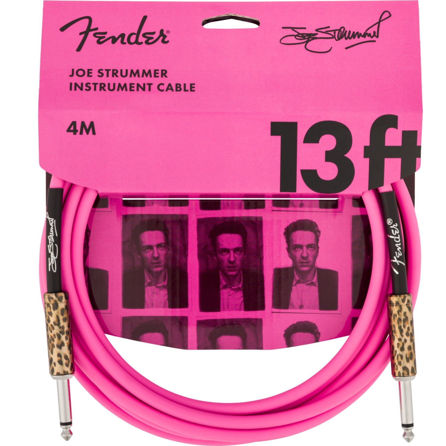Fender Instrument Cables Pink Leopard / 13ft Fender Joe Strummer Instrument Cable