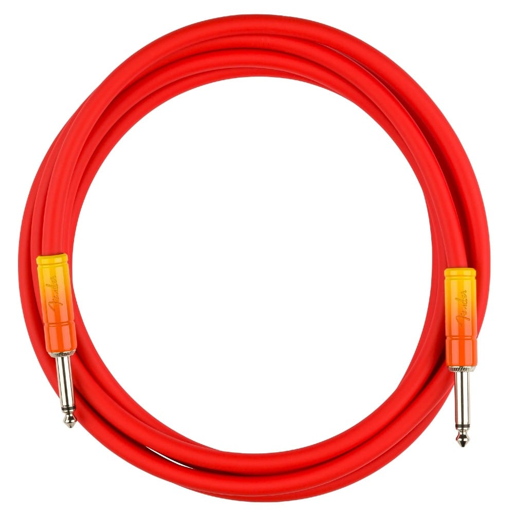 fender instrument cables tequila sunrise fender 10' ombre instrument cable #color_tequila-sunrise