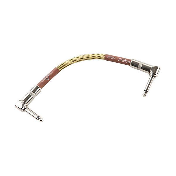 fender patch cables fender custom shop tweed 6inch patch cable - pack of 2