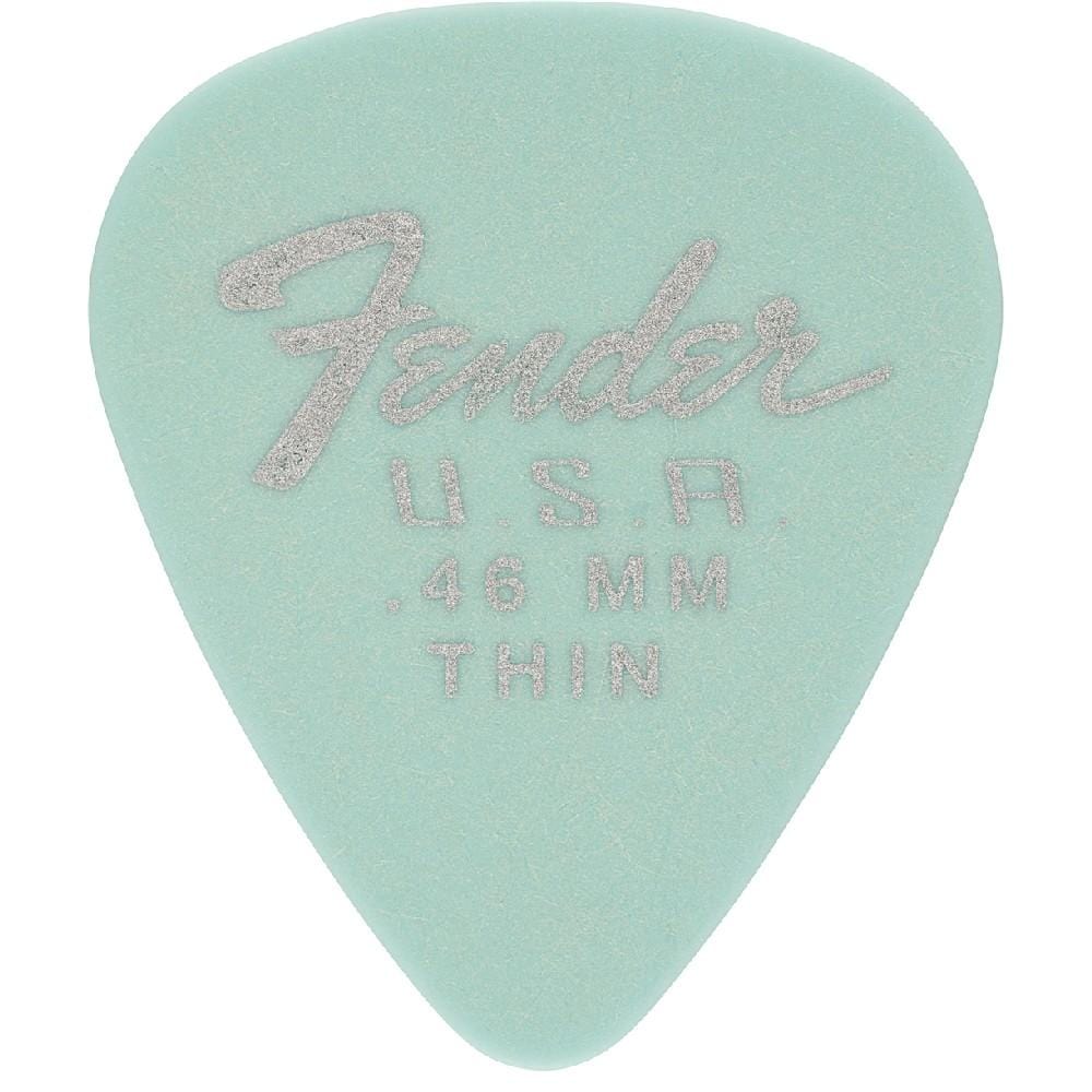 fender picks daphne blue- thin fender dura tone delrin guitar picks 351 shape- pack of 12 #color_daphne-blue--thin