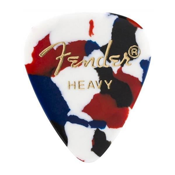 fender picks fender 351 classic heavy guitar picks - confetti - pack of 12