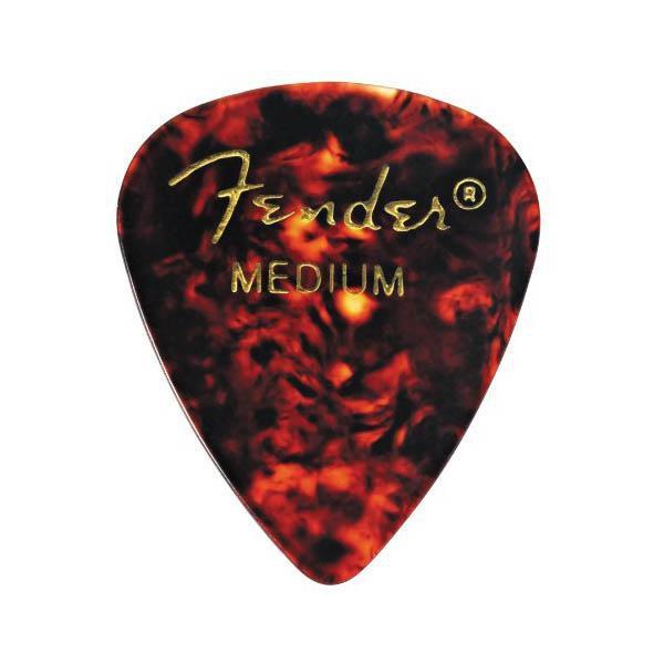 fender picks fender 351 classic medium guitar picks - shell - pack of 12