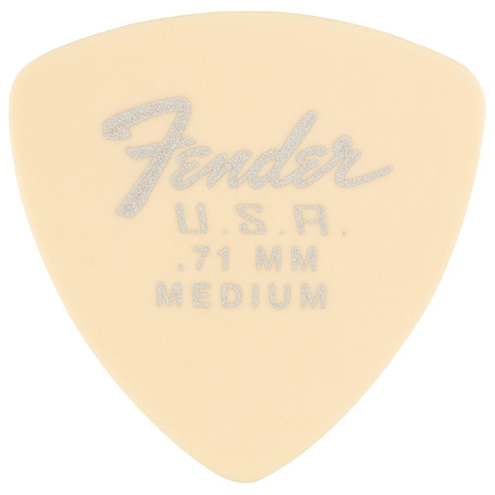 fender picks fender dura tone delrin guitar pick 346 shape- medium- pack of 12- olympic white