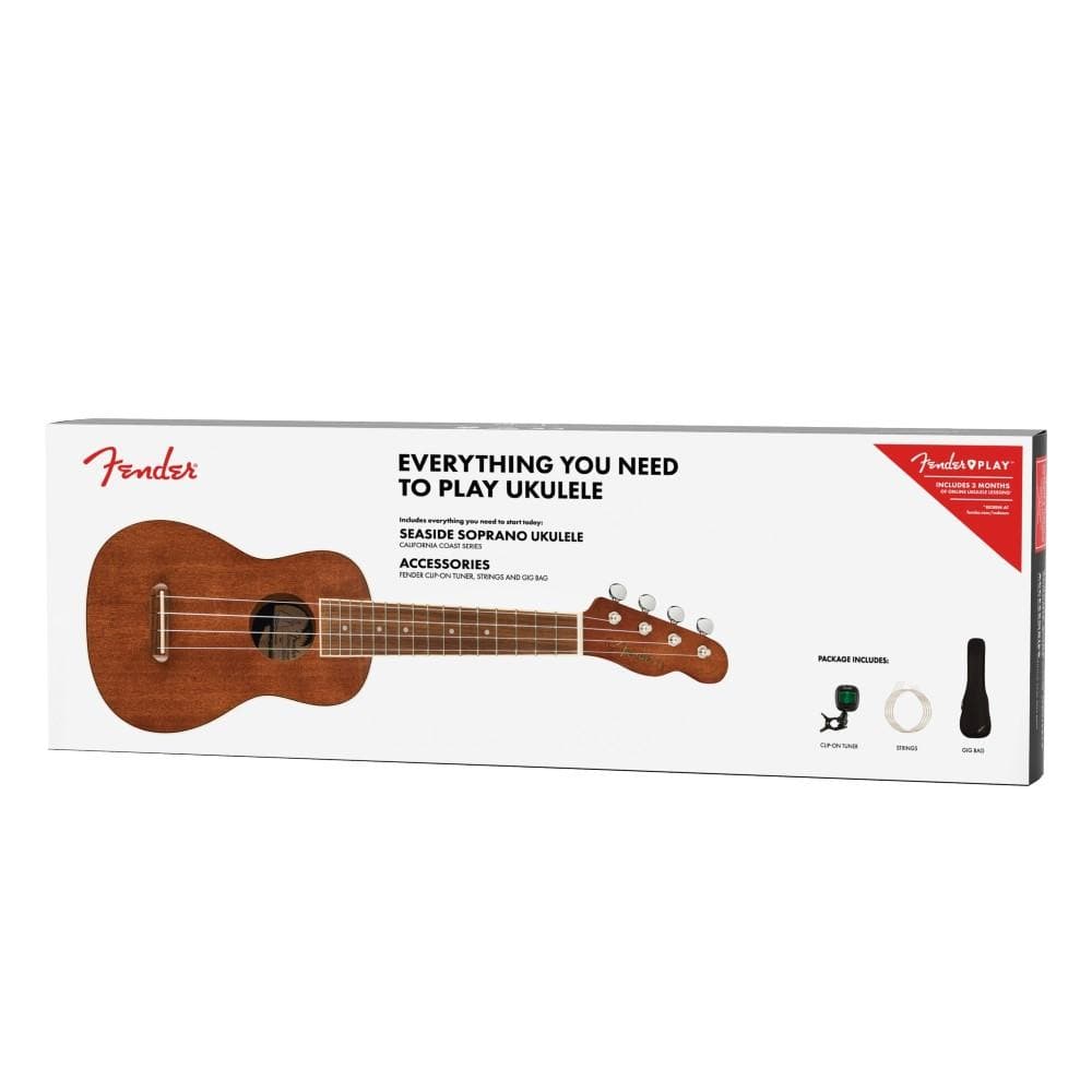 fender soprano ukuleles fender seaside soprano ukulele pack