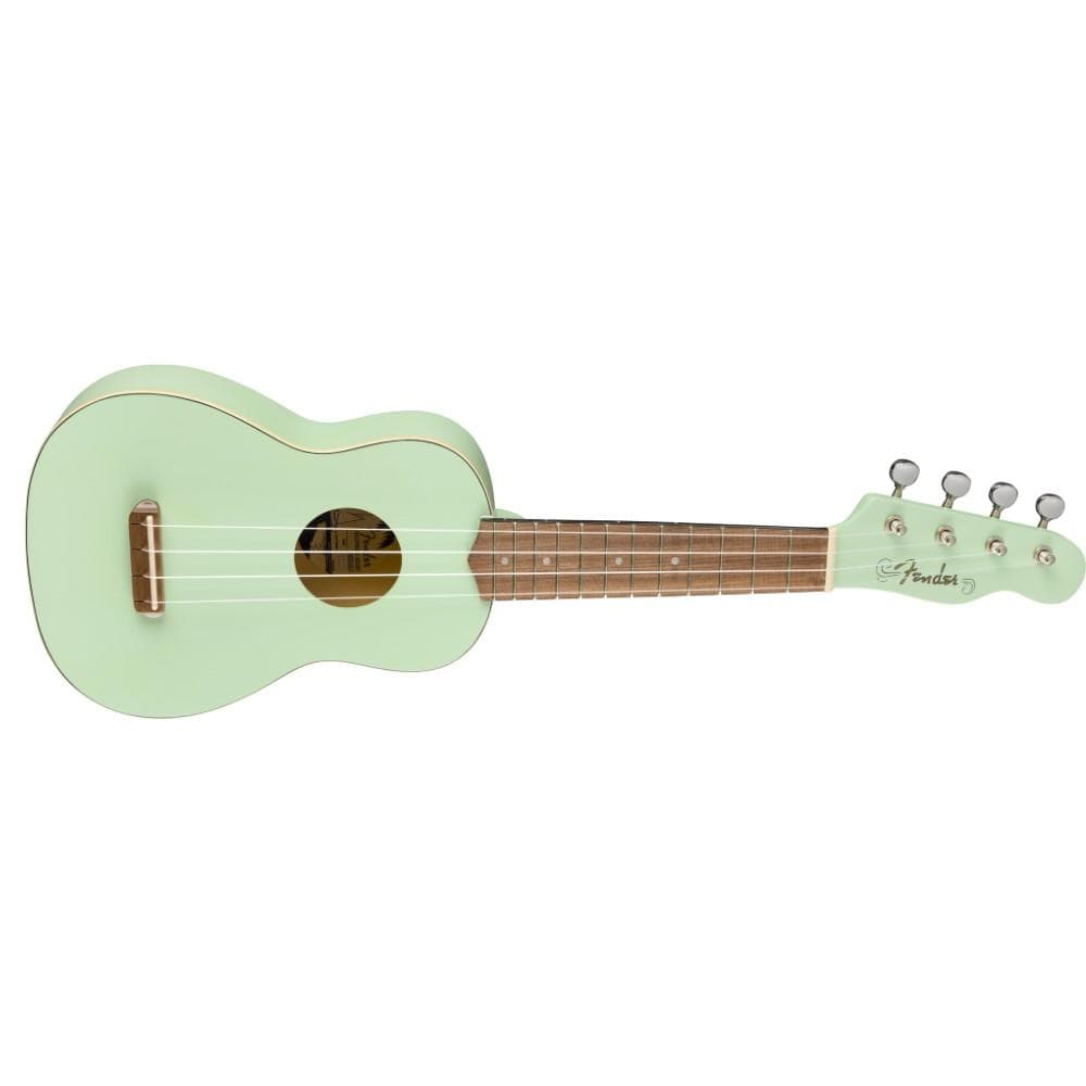 fender soprano ukuleles fender venice soprano ukulele #color_surf-green,fingerboard_walnut