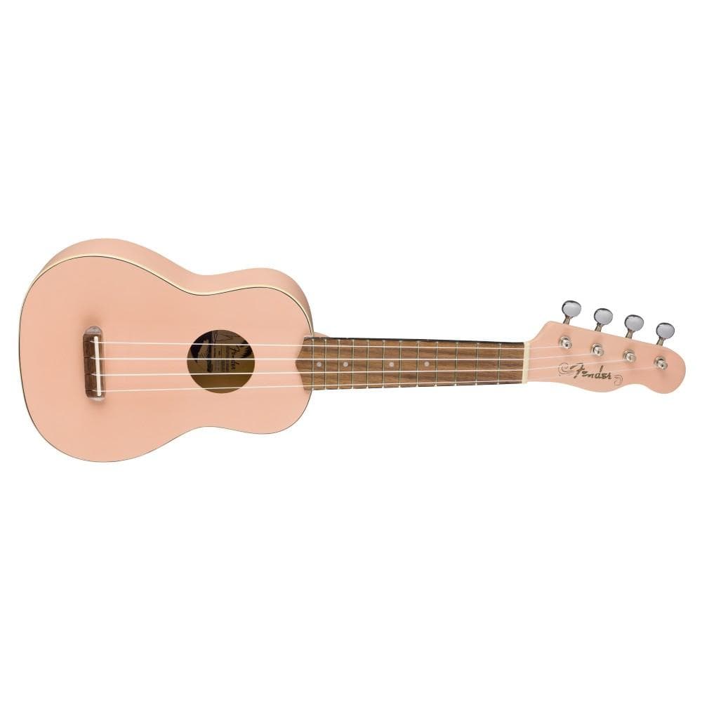 fender soprano ukuleles fender venice soprano ukulele #color_shell-pink,fingerboard_walnut