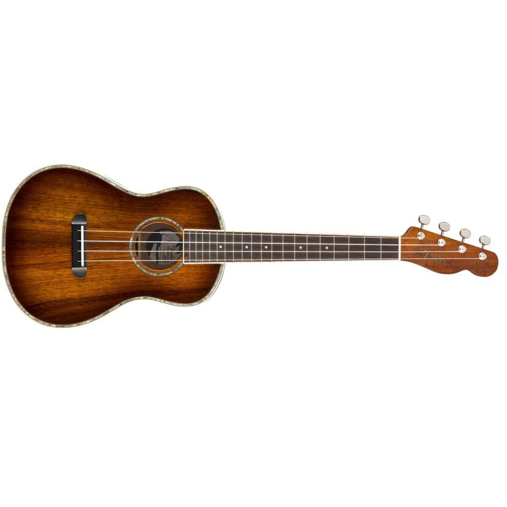 fender tenor ukuleles tobacco sunburst fender montecito tenor ukulele with bag